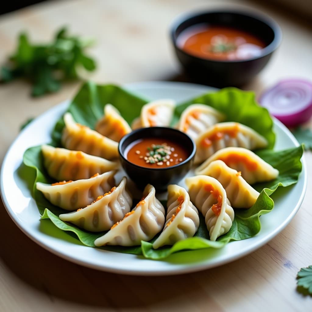 Dumplings de Camote y Cebolla Morada con Salsa de Tamarindo: Receta Fusion en Thermomix