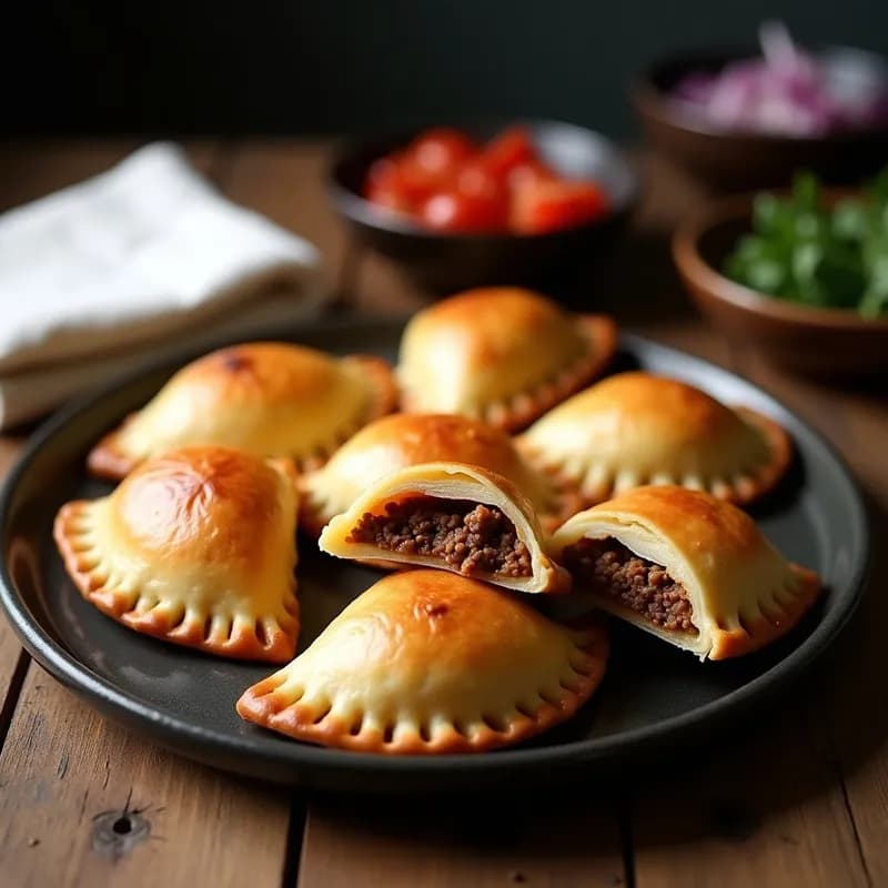 Empanadas Argentinas de Carne Cortada: Receta al Horno Crujiente y Jugosa