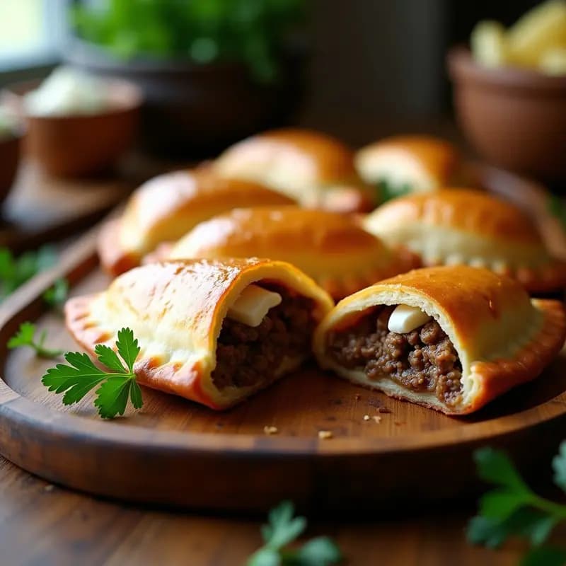 Empanadas de Carne de Res y Queso de Cabra:Receta Uruguaya Tradicional en Horno