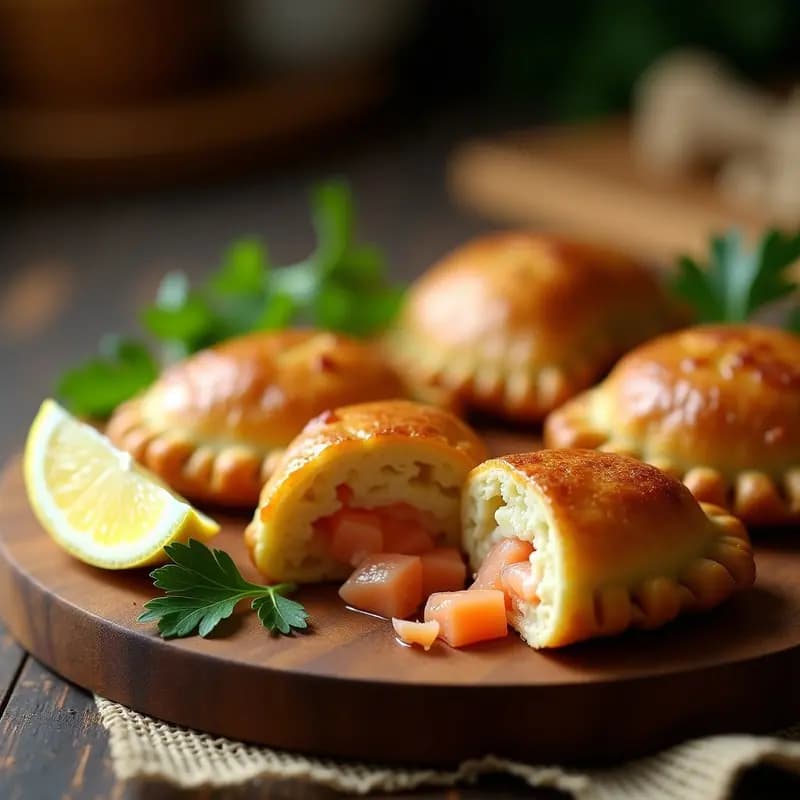 Empanadas de Pescado ahumado y Puré de Papa: Receta Argentina con Toque Gourmet