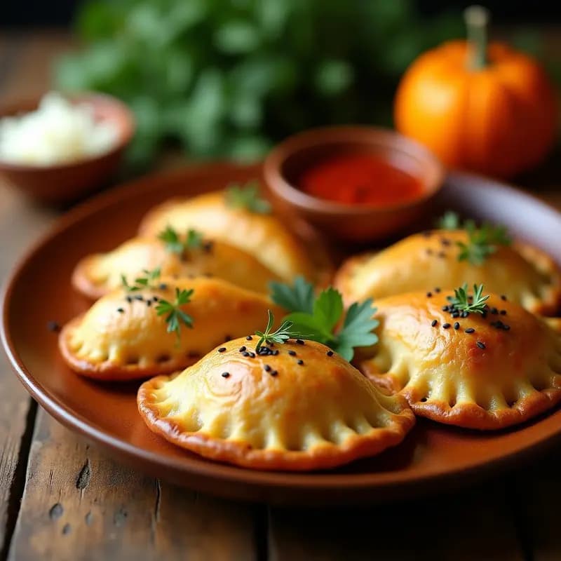 Empanadas de Queso de Coyoacán y Flor de Calabaza: Receta Mexicana Gourmet en Airfryer