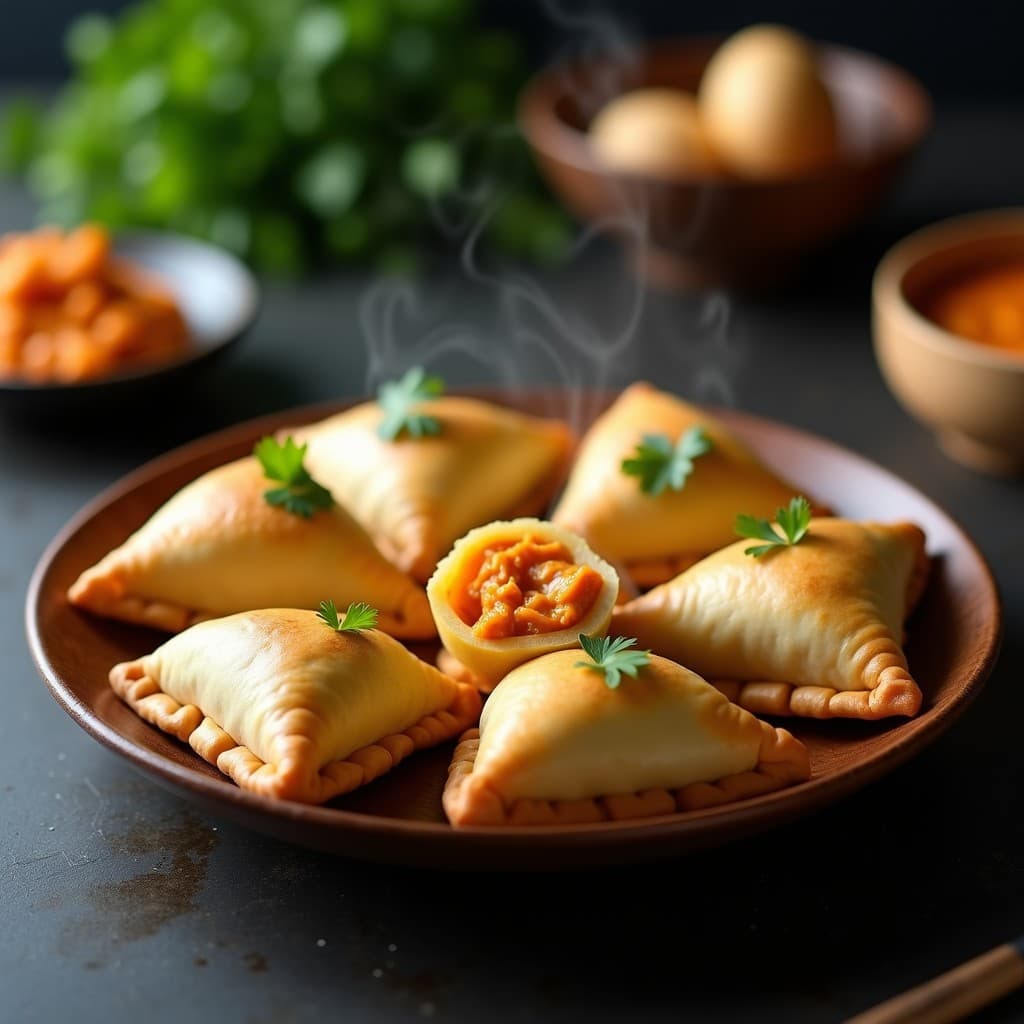 Empanadas de Yuca Rellenas de Pollo al Curry: Receta Sin Gluten en Olla Express