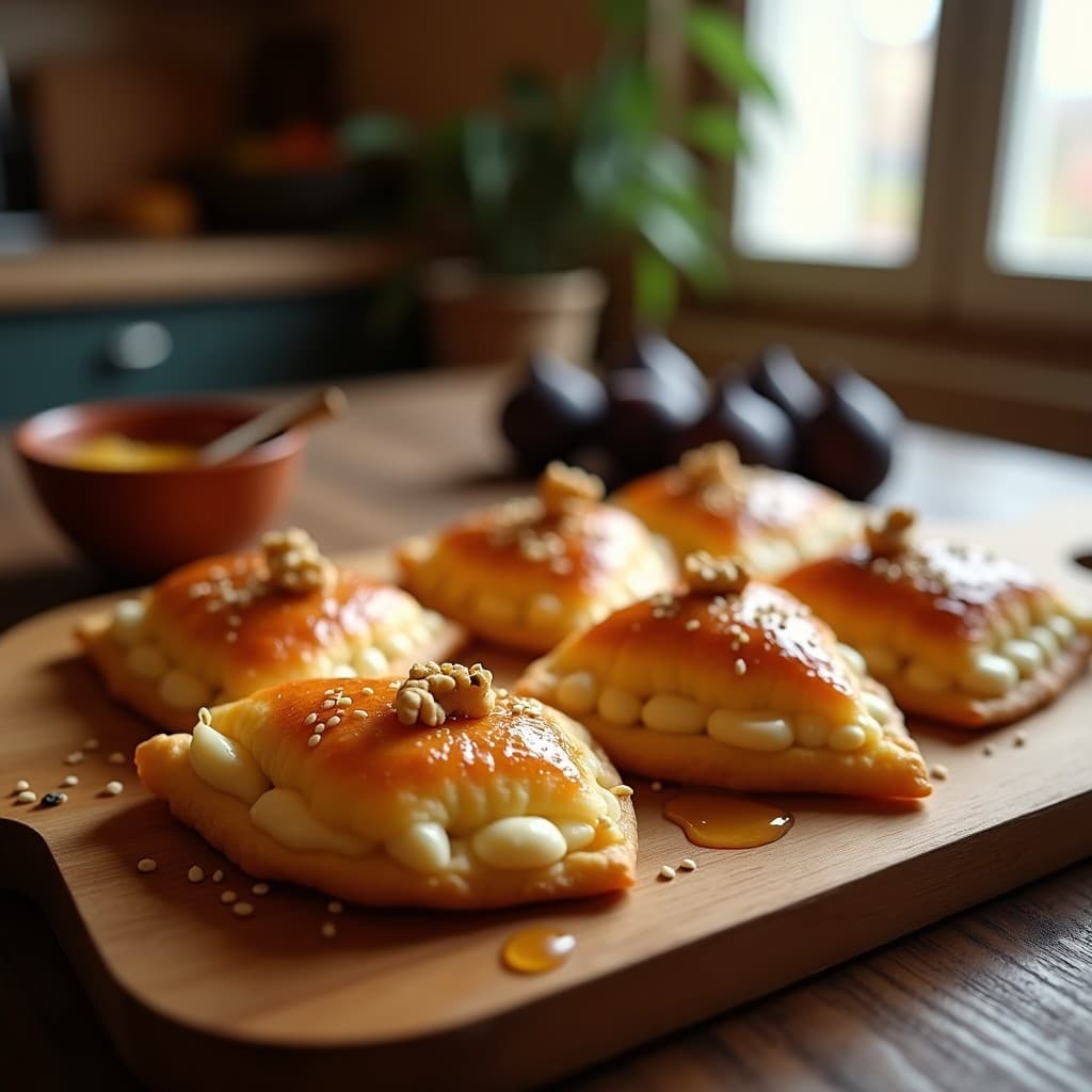 Empanadillas de Queso de Cabra y Higos: Receta Crujiente en Airfryer con Miel en 18 Minutos