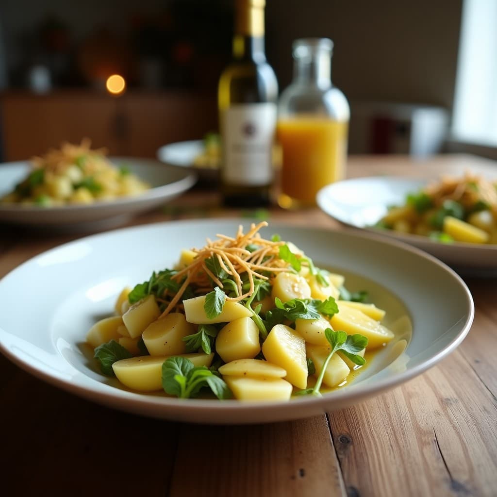 Ensalada de Endivias con Manzana Verde y Vinagreta de Mosto: Receta Belga Crujiente y Fresca