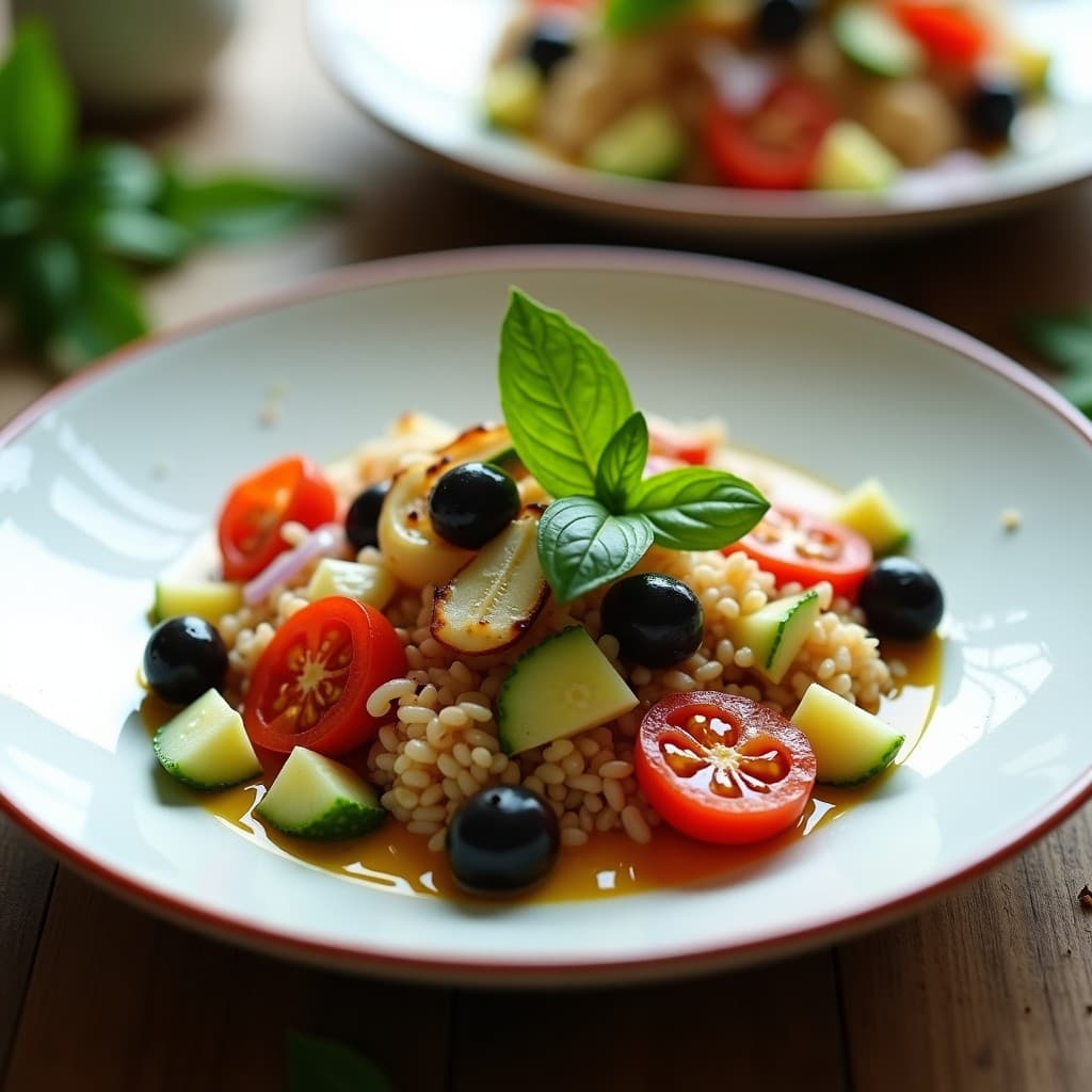 Ensalada de Mijo y Tomates Secos: Receta en Olla Express Sin Gluten y con Toque de Albahaca