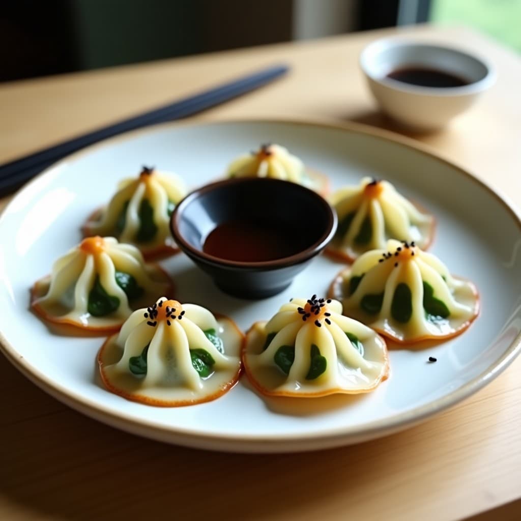 Gyoza Veganas de Espinaca y Tofu: Receta Japonesa al Vapor con Salsa Umami