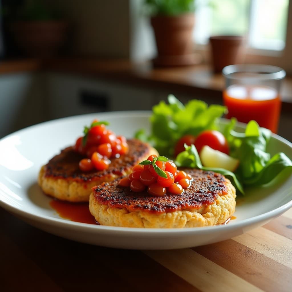 Hamburguesas de Almendra y Remolacha con Salsa de Rábano Picante: Receta Vegana Sin Gluten