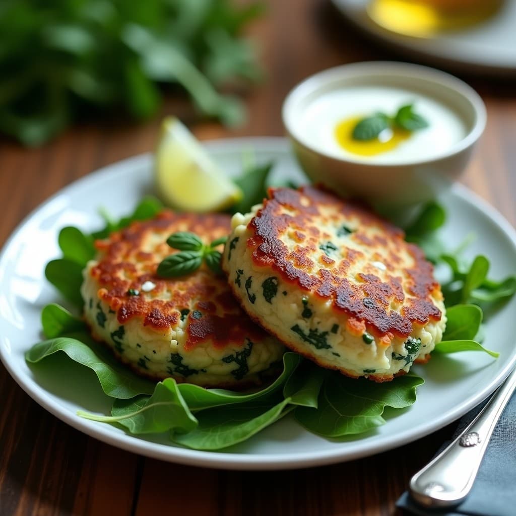 Hamburguesas de Espinacas y Feta: Receta en Airfryer sin Pan