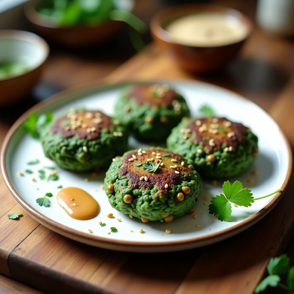 Hamburguesas de Espirulina y Garbanzos: Receta Ultraproteica y Sin Gluten