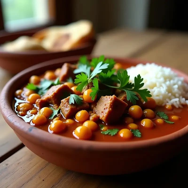 Keema Pakistaní de Cordero y Garbanzos: Receta Picante en Olla Rápida