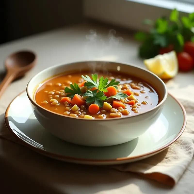 Lentil Soup con Comino y Limón: Receta Iraní Detox y Rápida en Olla Exprés