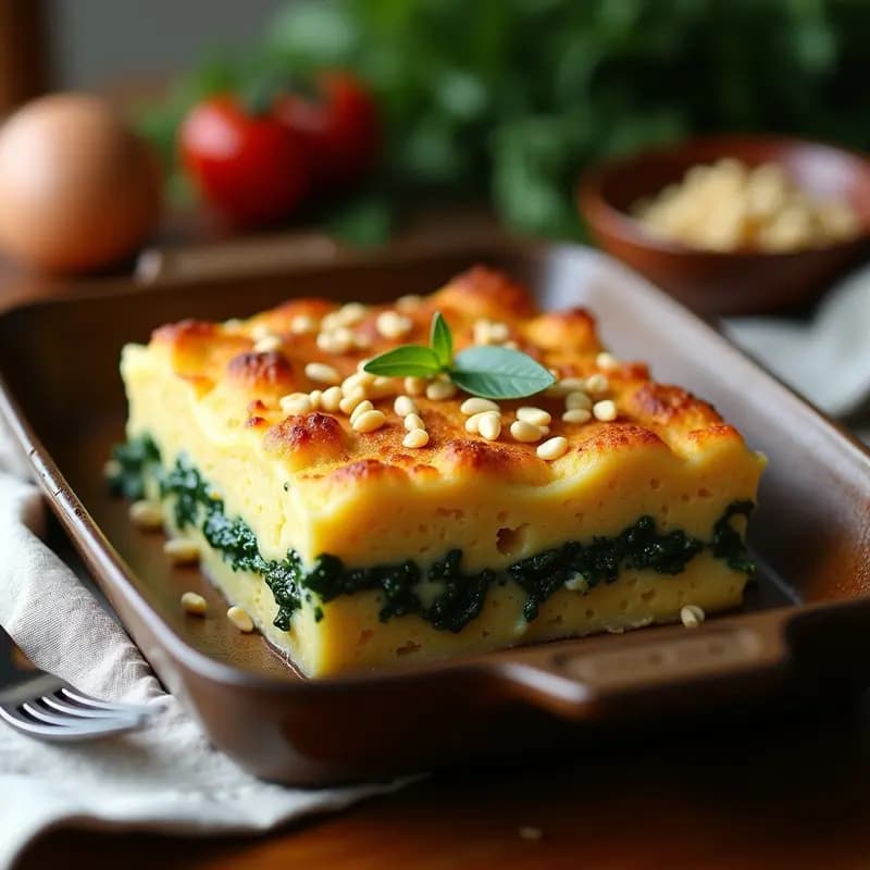 Pastitsio de Espinacas y Tofu: Versión Griega Vegana y Sin Gluten