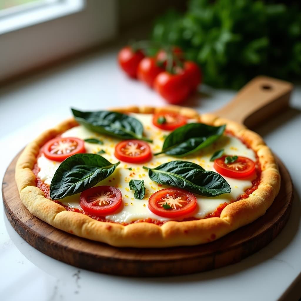 Pizza de Col Rizada y Queso de Anacardos en Base de Lino: Receta Crudivegana Sin Horno