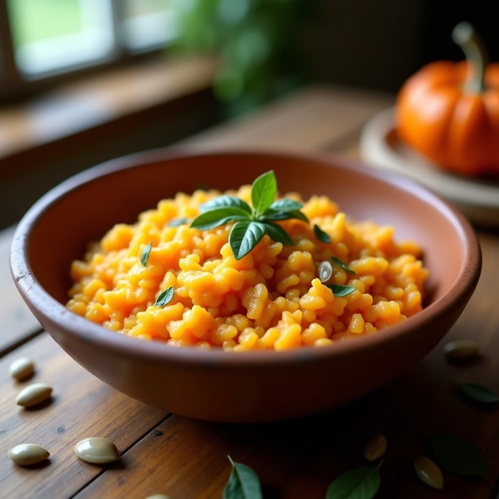Risotto de Calabaza Butternut y Romerito: Receta Mexicana en Thermomix Vegana