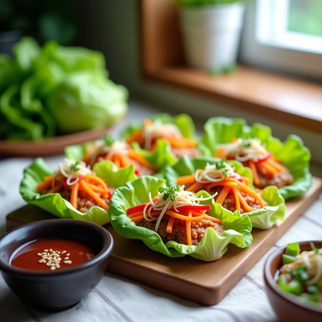 Rollitos de Lechuza y Zanahoria con Salsa de Tamari: Entrante Vegano y Crudivegano