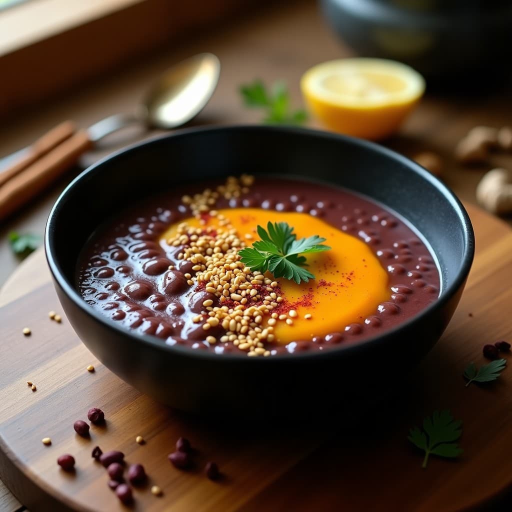 Sopa de Lentejas Moradas y Calabaza Butternut: Receta en Thermomix con Toque Persa en 20 Minutos