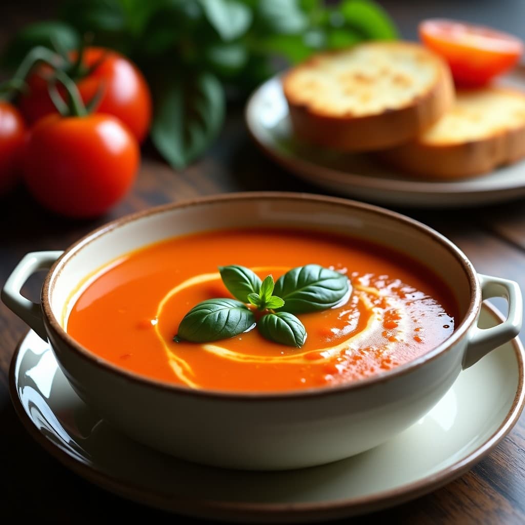 Sopa de Tomates Asados y Albahaca: Receta Italiana en Thermomix