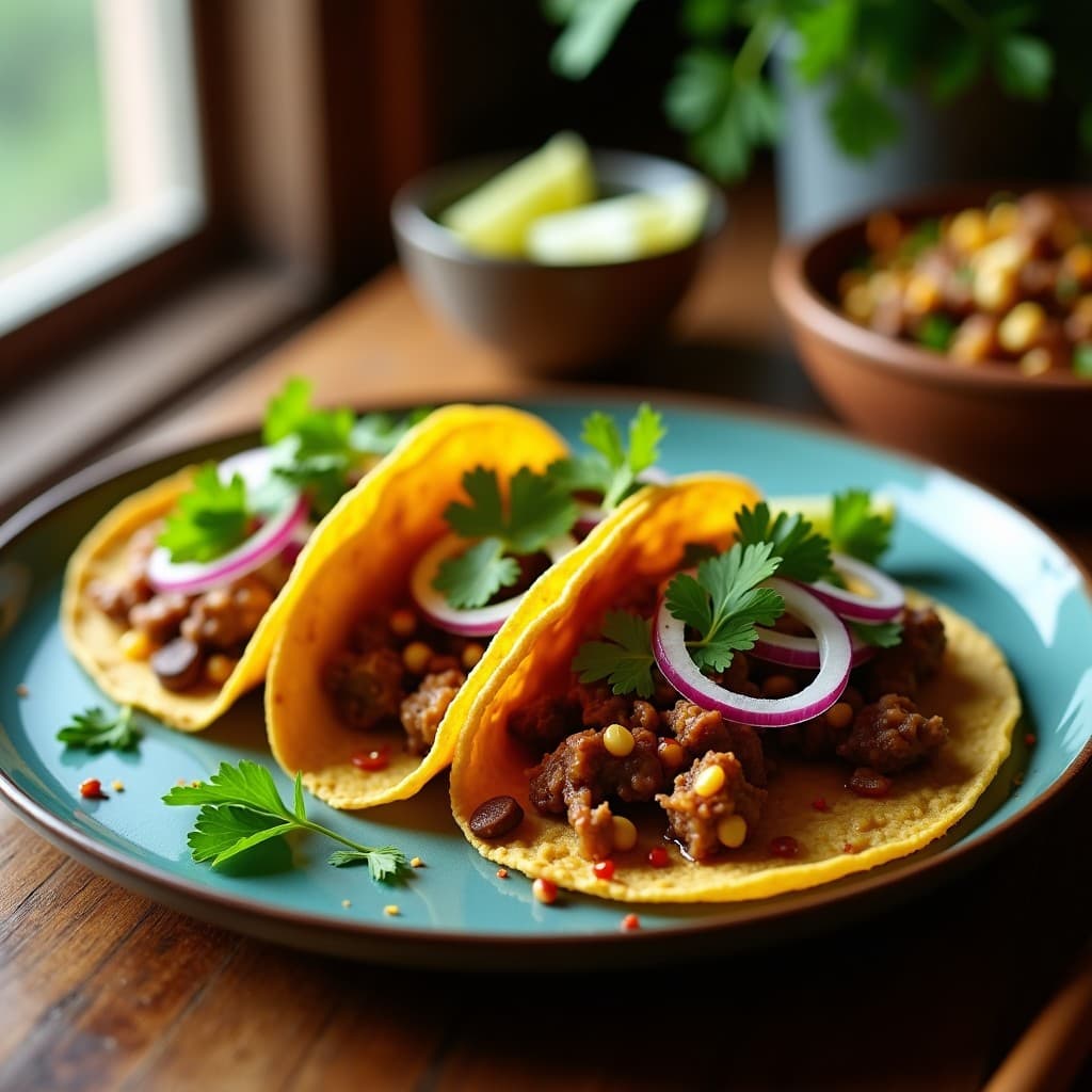 Tacos de Chorizo de Hongos Shitake y Queso Oaxaca: Receta Vegana con Sabor Mexicano