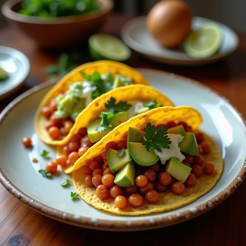 Tacos de Lechuga con Relleno de Garbanzos y Aguacate: Receta Vegana Sin Gluten