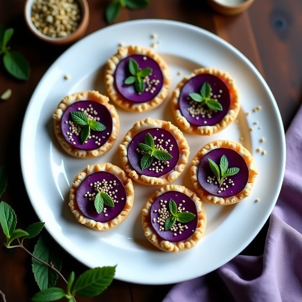 Tartaleta de Boniato Morado y Queso de Anacardo: Receta Sin Horno y Sin Gluten