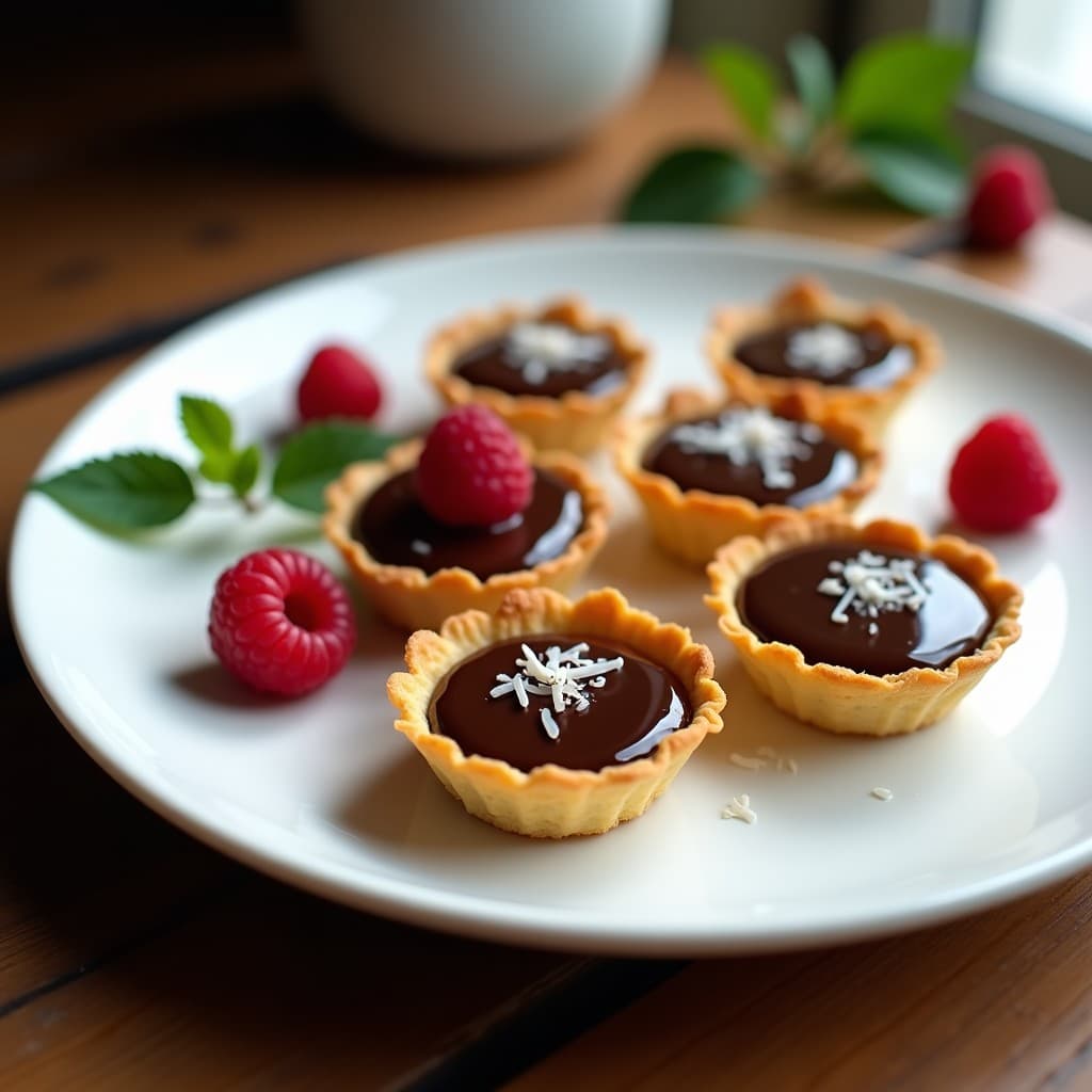 Tartaletas de Chocolate y Aceite de Oliva: Postre Sin Harina y Sin Azúcar
