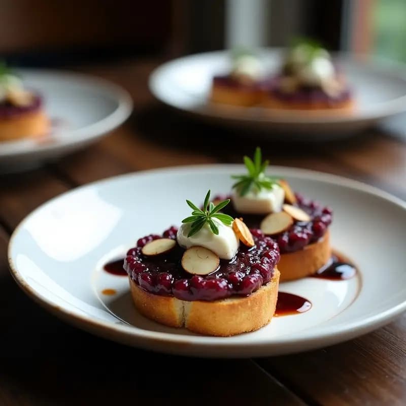 Tartar de Atasco de Ciruela Negra con Queso de Cabra: Receta Gourmet en 10 Minutos