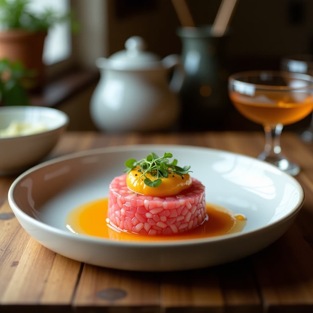 Tartare de Aguacate y Pomelo Rosa: Entrante Crudivegano con Vinagreta de Jengibre