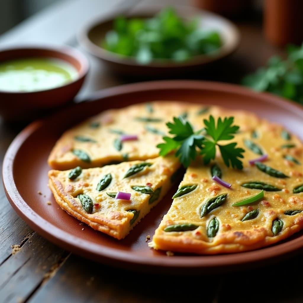 Tortilla de Harina de Teff y Espárragos con Salsa de Lima: Receta Etiopía Sin Gluten