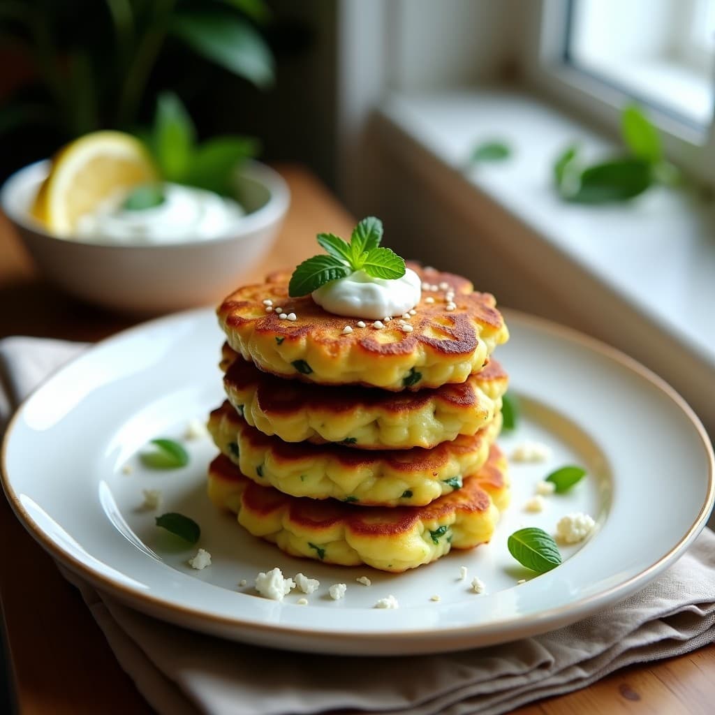 Tortitas de Calabacín y Queso Feta: Receta Sin Gluten para Meal Prep
