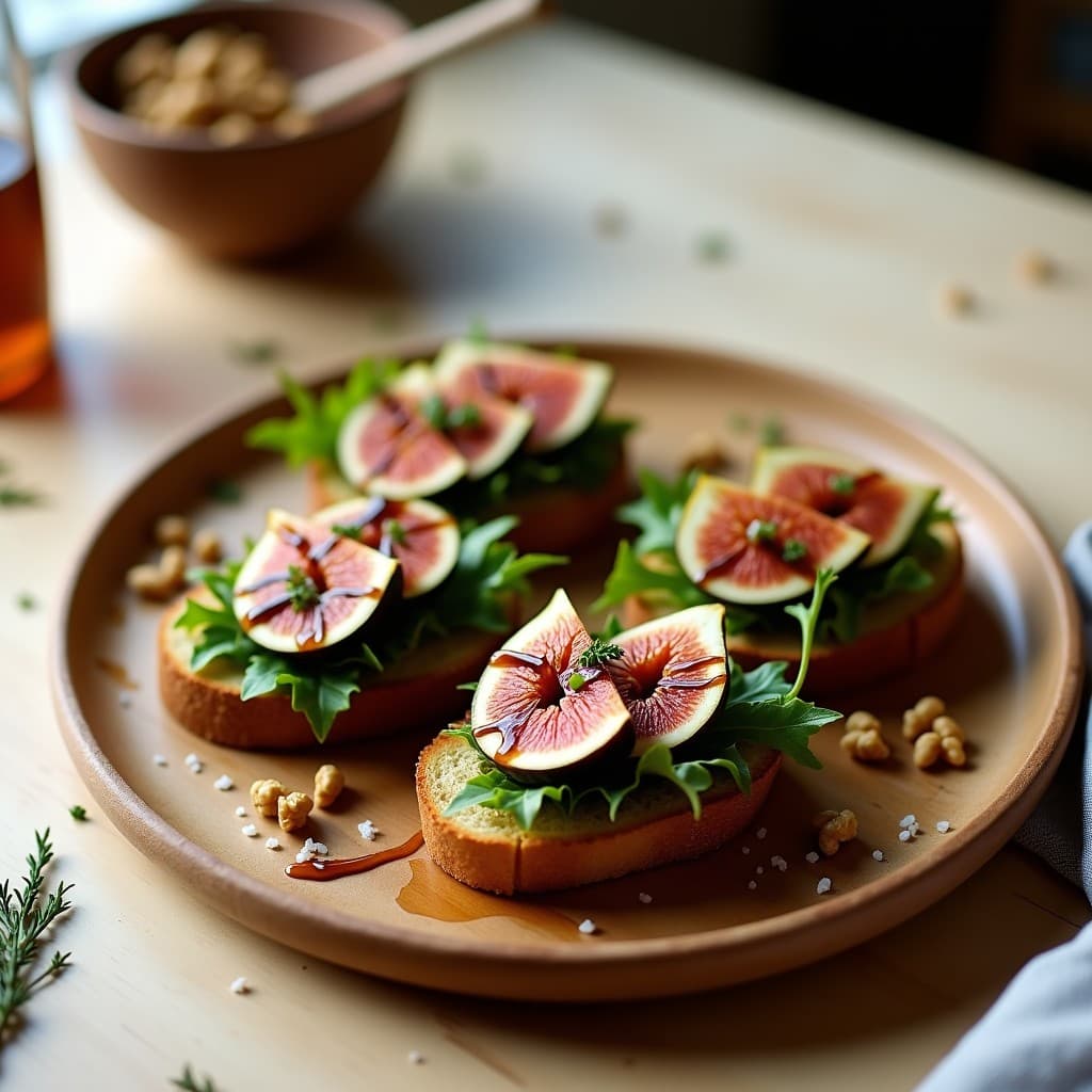 Tostadas de Pan de Centeno con Higo y Queso de Oveja: Receta Rápida de Cocina escandinava
