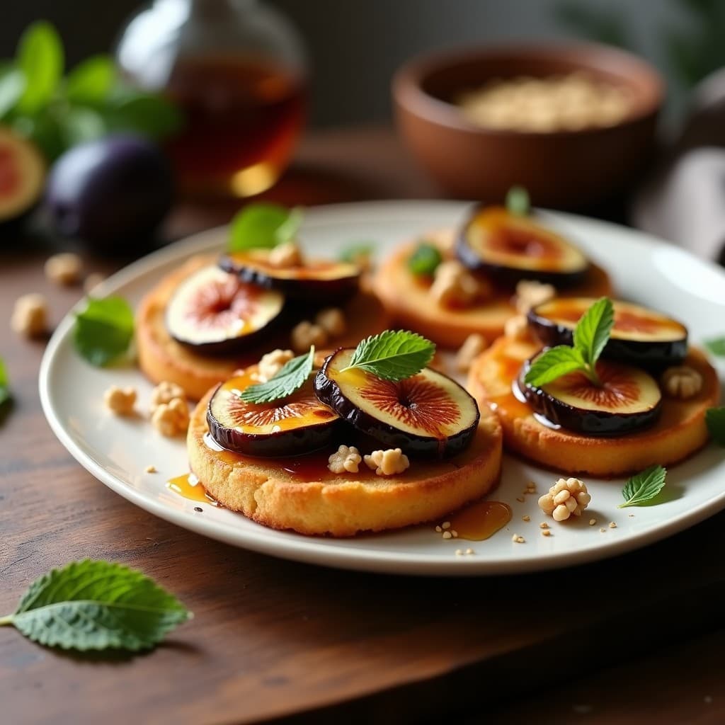 Tostadas de Queso Halloumi y Higos Caramelizados: Receta Chipriota en Airfryer Rápida y Crujiente