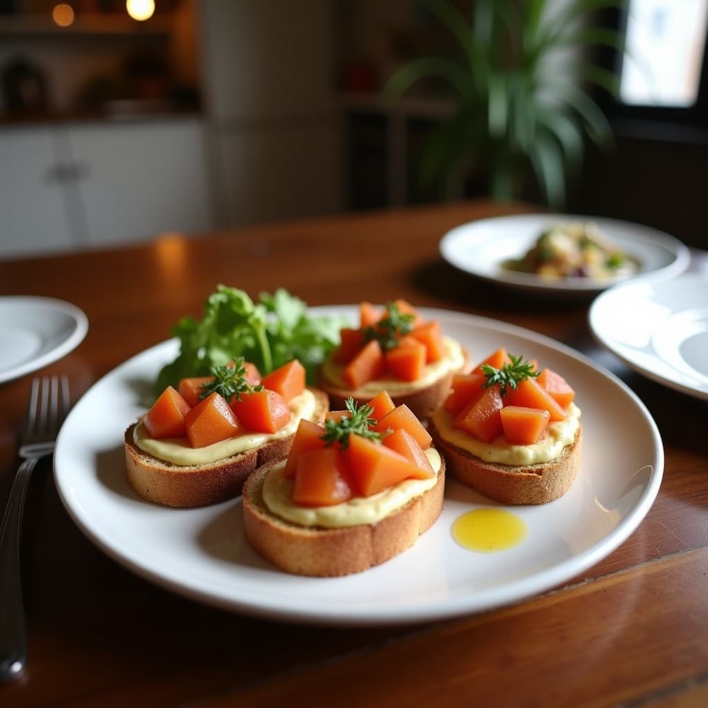 Tostadas de Pan de Centeno con Paté de Alcachofa y Anchoas: Desayuno Español Rico en Omega-3