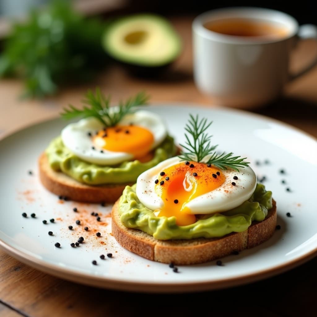 Tostadas de Pan de Mijo con Aguacate y Huevo de Codorniz: Desayuno Sin Gluten en 8 Minutos