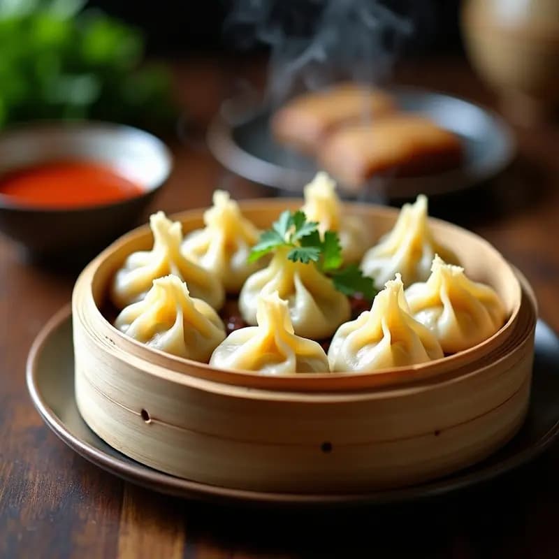 Wonton de Coliflor y Jengibre: Receta China Vegana al Vapor con Salsa Picante