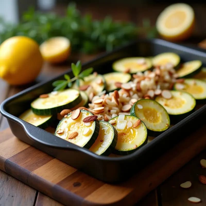 Zucchini al Forno con Queso Pecorino y Miel: Receta Italiana Keto y Sin Gluten