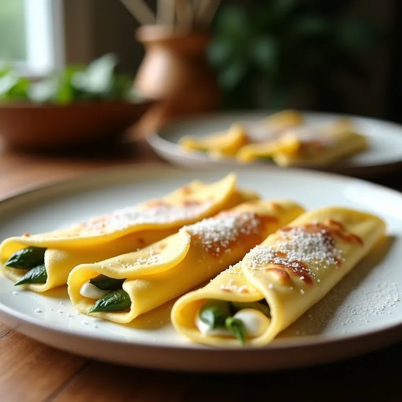 Crepes de Espinacas y Ricotta