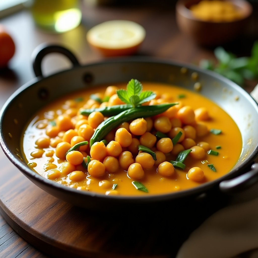 Curry de Garbanzos Exprés en 15 Minutos: Receta Vegana Fácil y Rápida