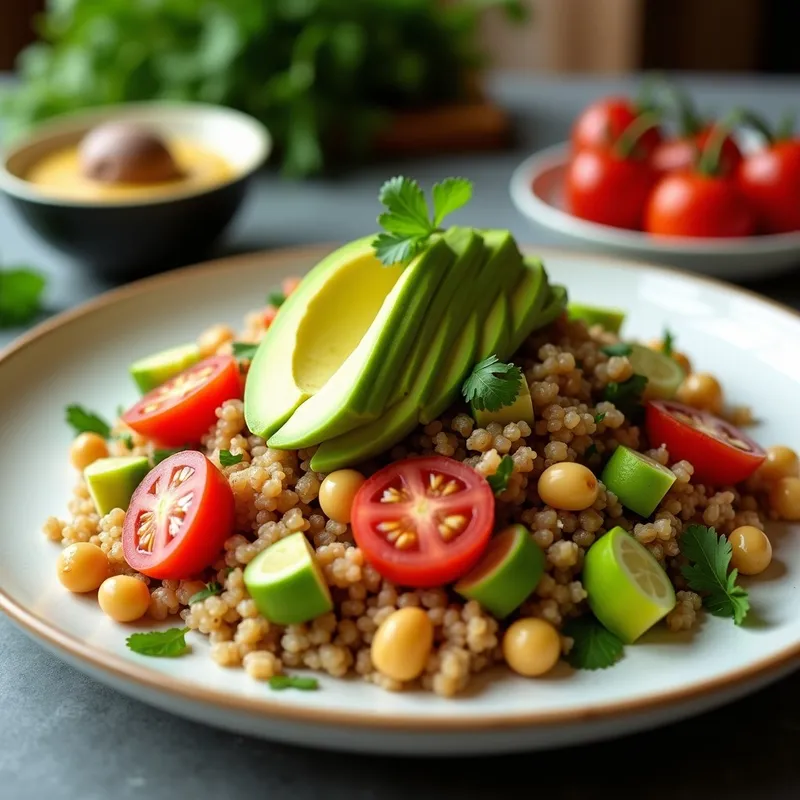 Ensalada de Quinoa y Aguacate