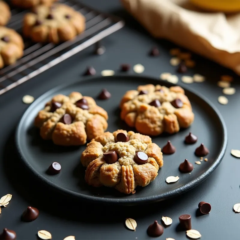 Galletas de Avena y Plátano (3 Ingredientes)