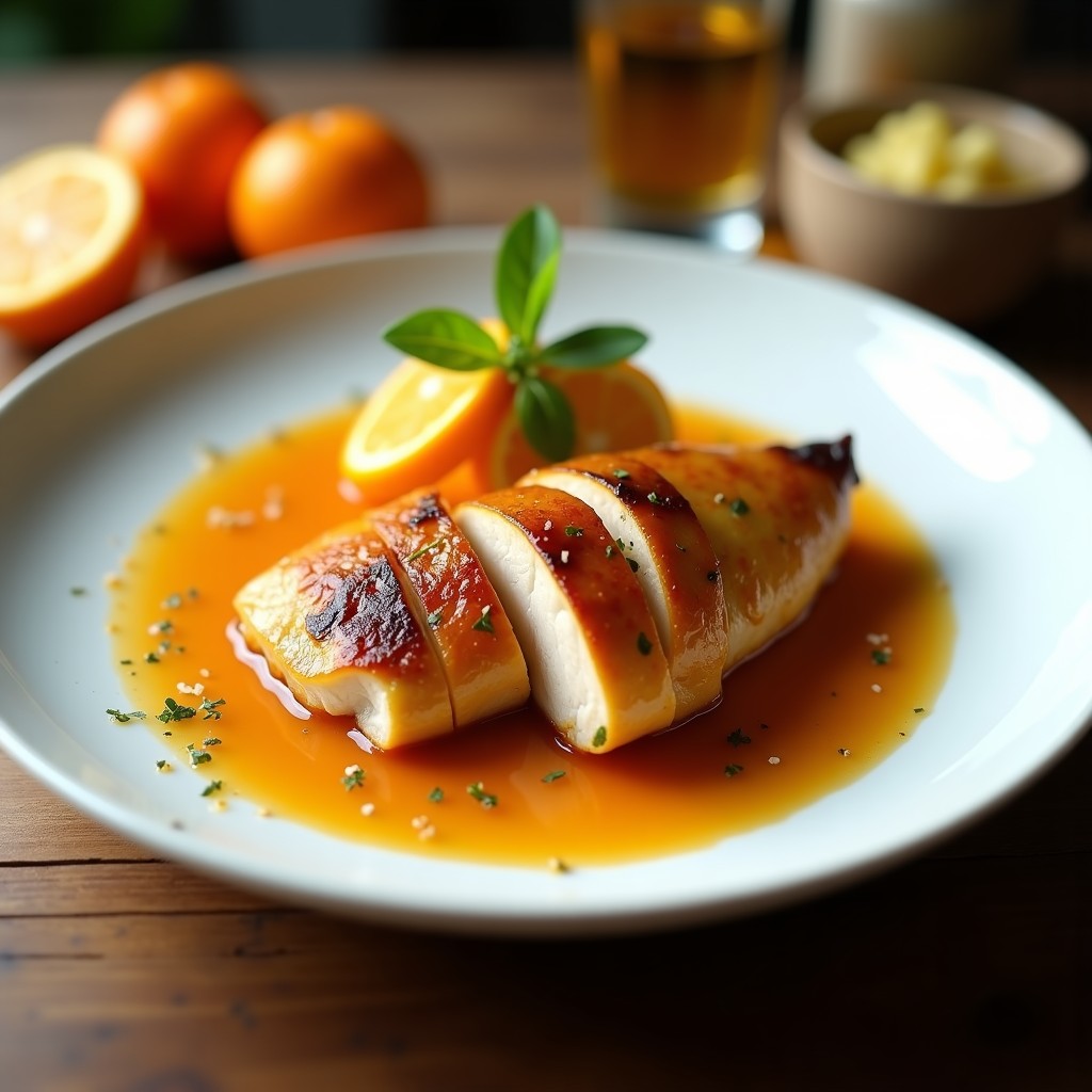 Pollo a la Naranja Saludable (Sin Freír)