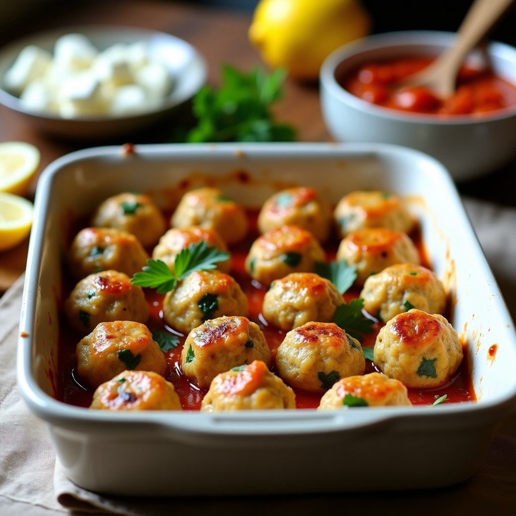 Albóndigas de Berenjena y Queso Halloumi al Horno: Receta Vegetariana en 30 Minutos
