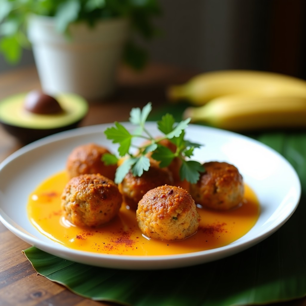 Albóndigas de Lentejas Rojas y Ñame: Receta Vegana en Olla Exprés con Toque Caribeño