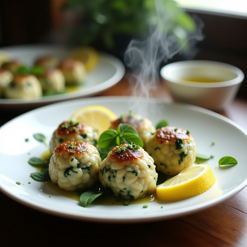 Albóndigas de Merluza y Espinacas al Vapor: Receta Sin Gluten y Alta en Proteína en Olla Lenta