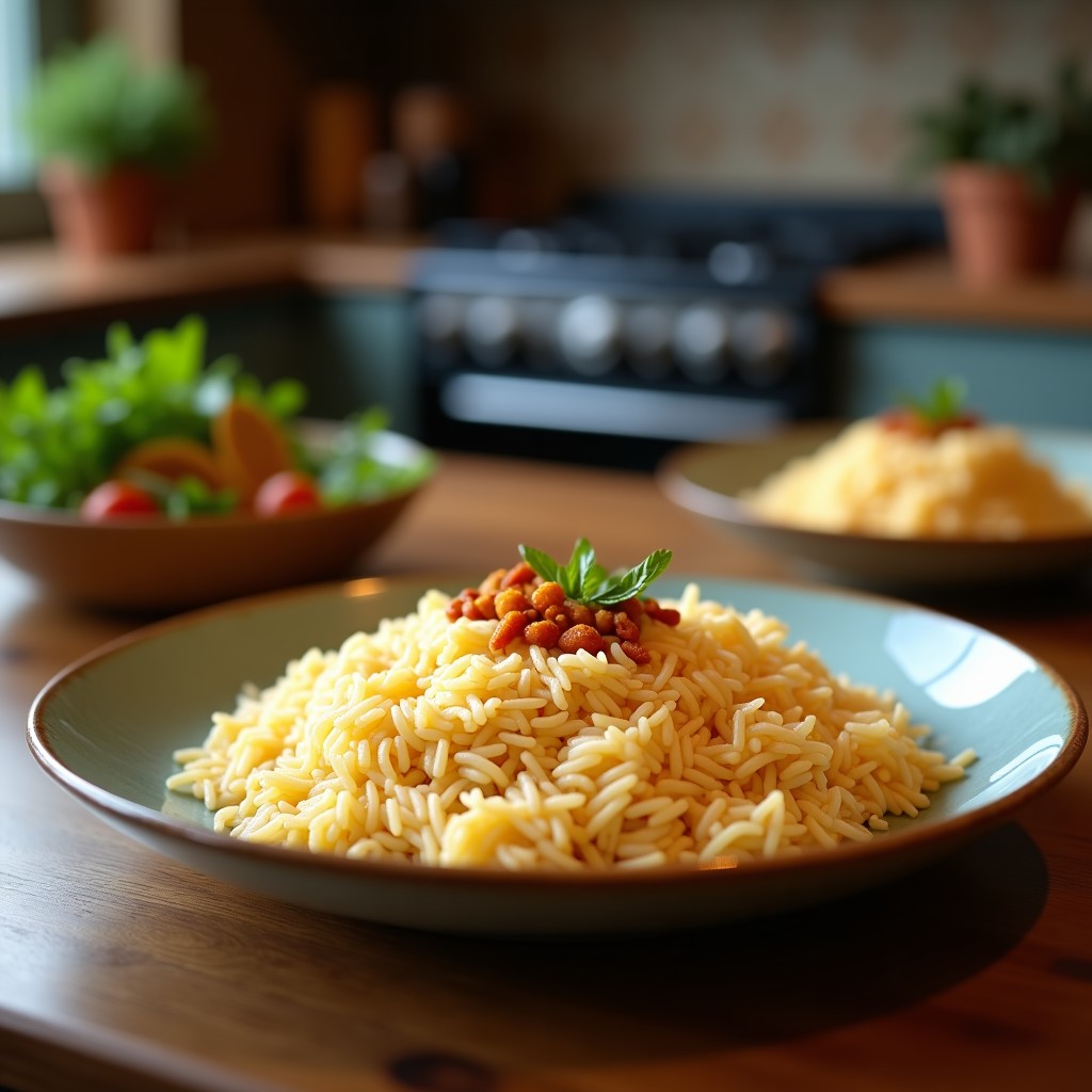 Arroz Basmati con Azafrán y Almendras: Receta Iraní en Olla Lenta con Toque Crujiente