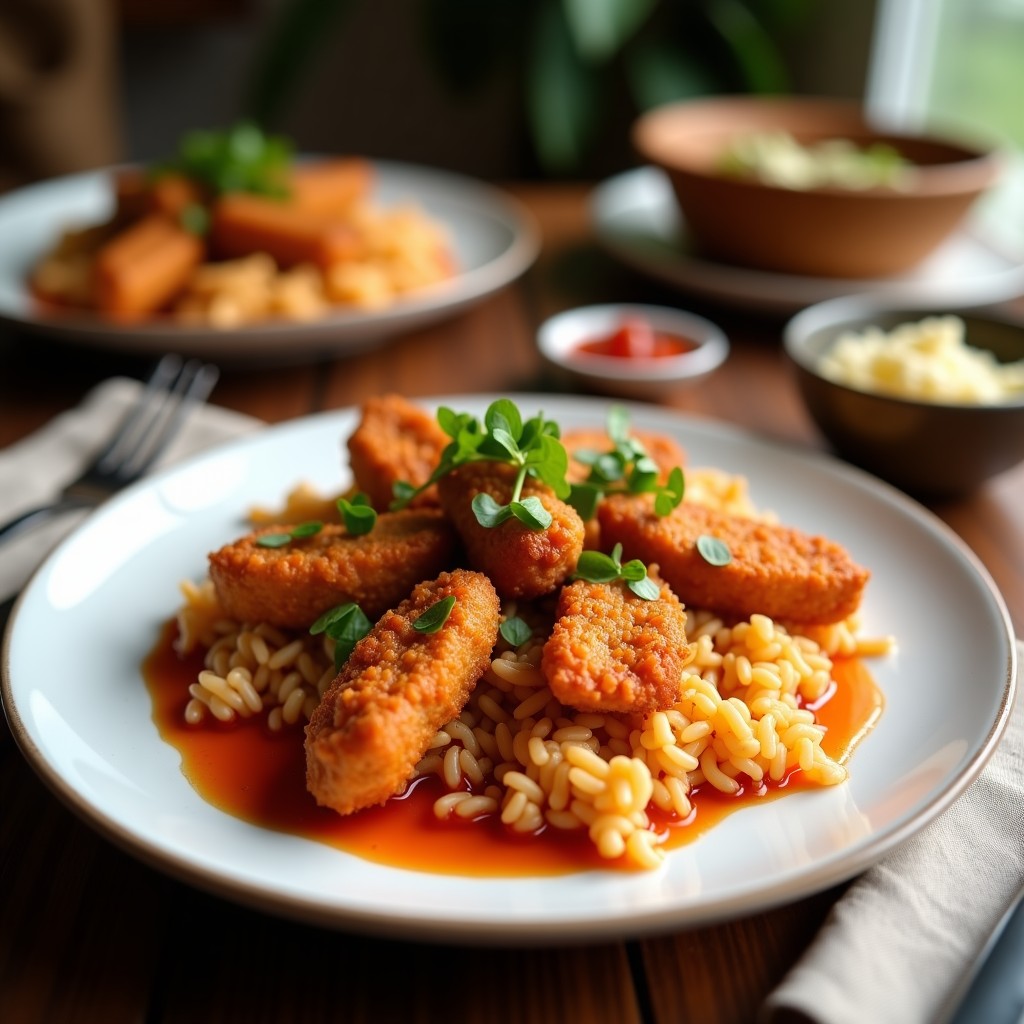 Arroz Frito con Kimchi y Pollo: Receta Coreana en Airfryer Sin Aceite y Alta en Proteína