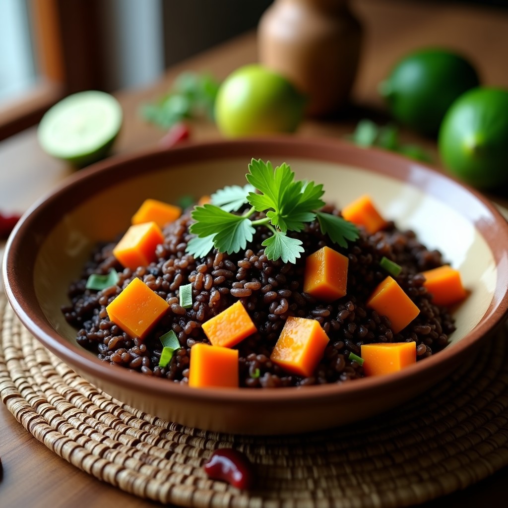 Arroz Salvaje con Chipotle y Calabaza: Receta Mexicana en Thermomix Vegana