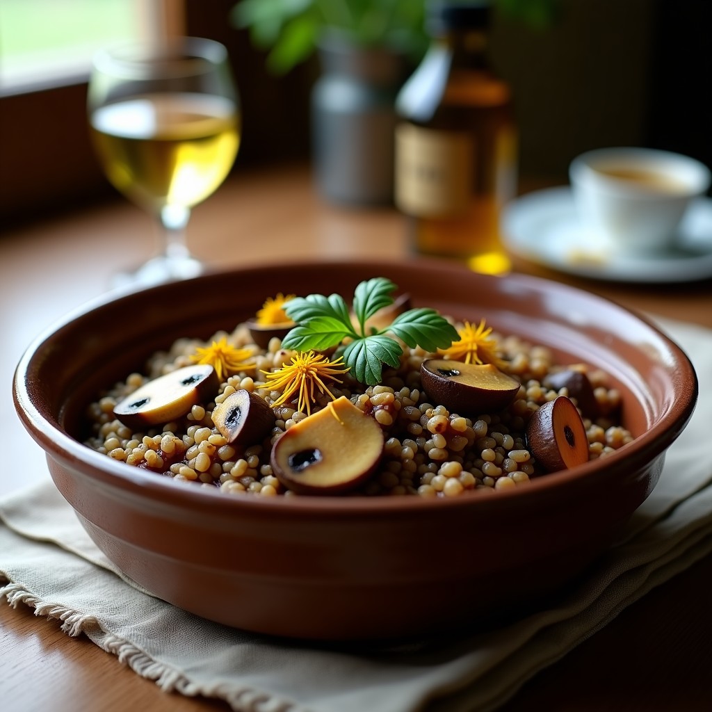 Arroz Salvaje con Champiñones Portobello y Azafrán: Receta en Olla Lenta y Gourmet