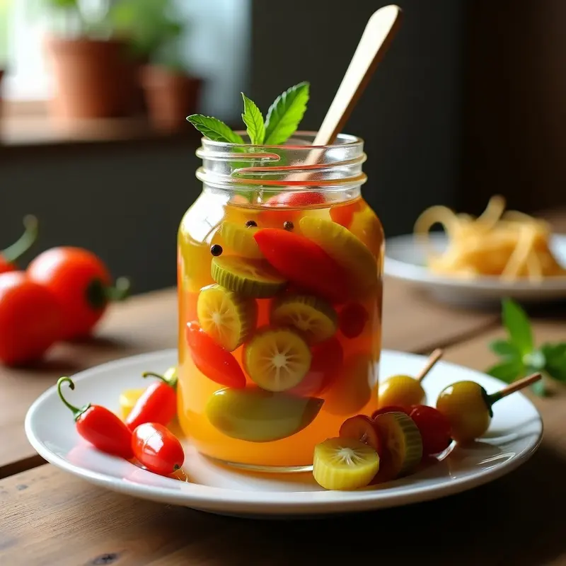 Banderillas de Encurtido con Guindilla y Ajo: Aperitivo Extremeño Picante