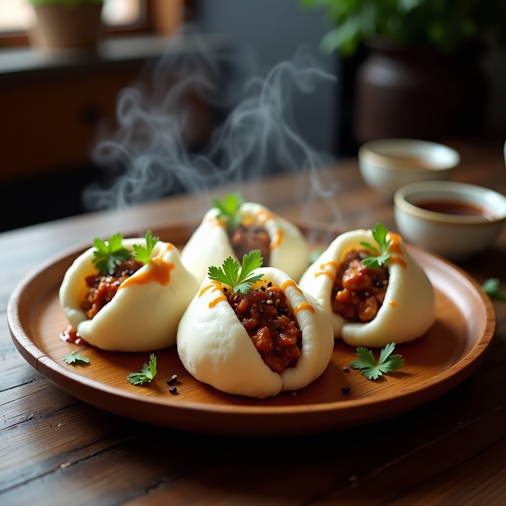 Bao Vegano de Barbacoa de Jackfruit: Receta al Vapor con Salsa Teriyaki Casera