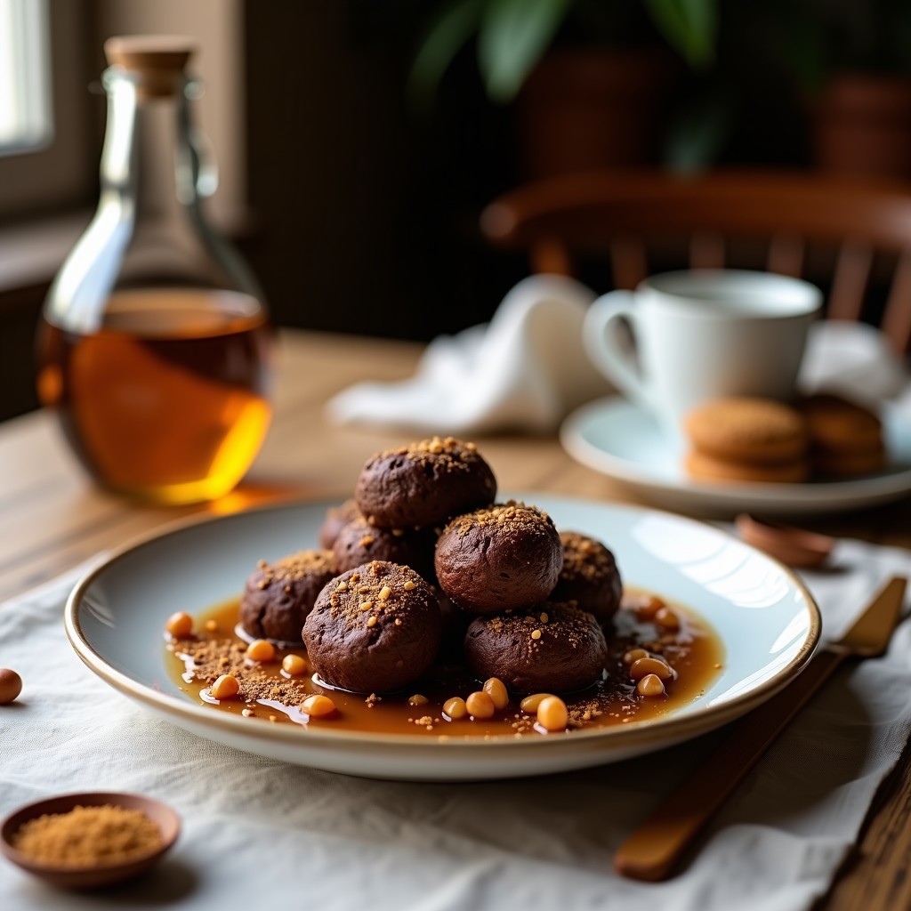 Barritas rectangulares de chocolate negro 100% con trozos de almendras fileteadas y semillas de chía en la superficie, brillantes y compactas, sobre un plato de madera oscura con virutas de chocolate y hojas de menta. Snack keto relajante con aceite de CBD.